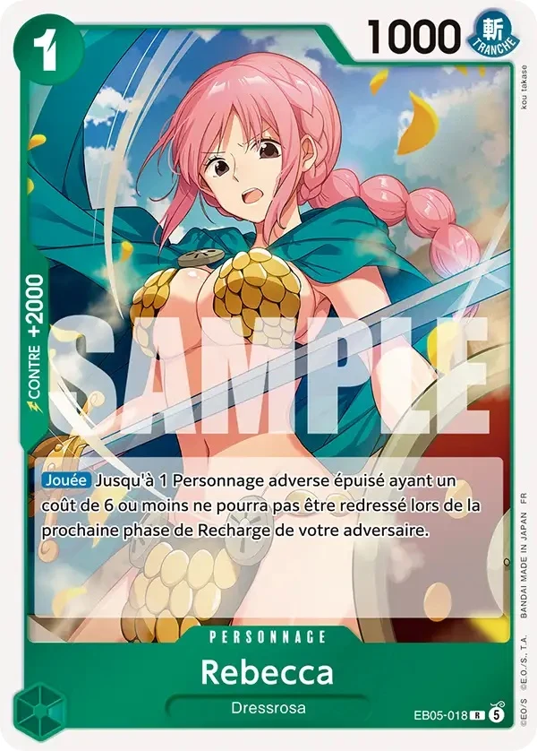 Carte One Piece française Rebecca EB05-018 R