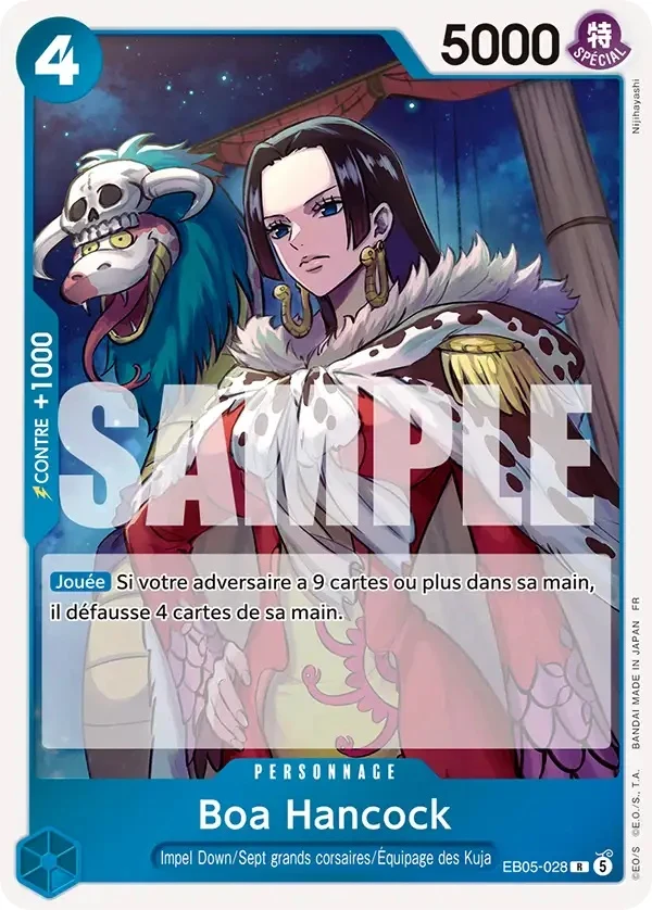 Carte One Piece française Boa Hancock EB05-028 R