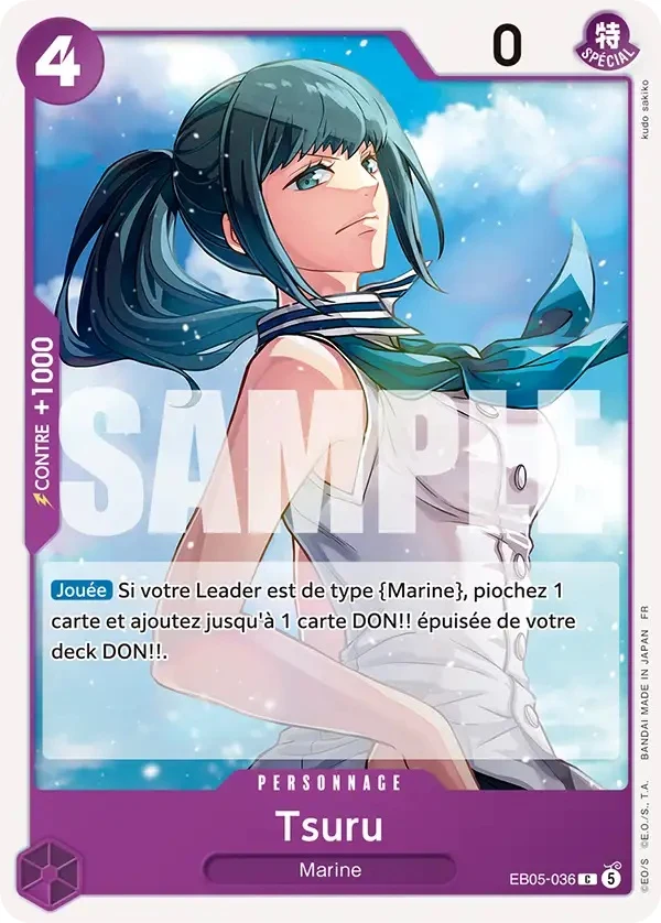 Carte One Piece française Tsuru EB05-036 C