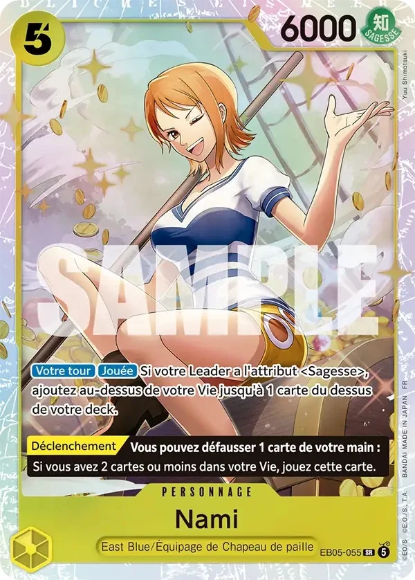 Carte One Piece française Nami EB05-055 SR
