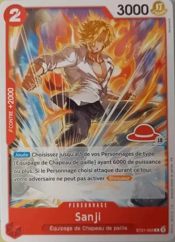 Carte One Piece française ST21-003 Sanji