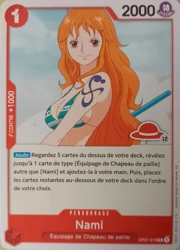 Carte One Piece française OP01-016 Nami