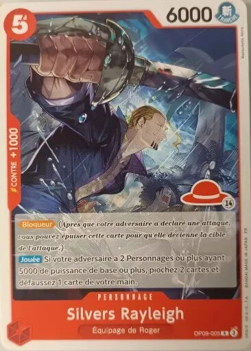 Carte One Piece française OP09-005 Silvers Rayleigh