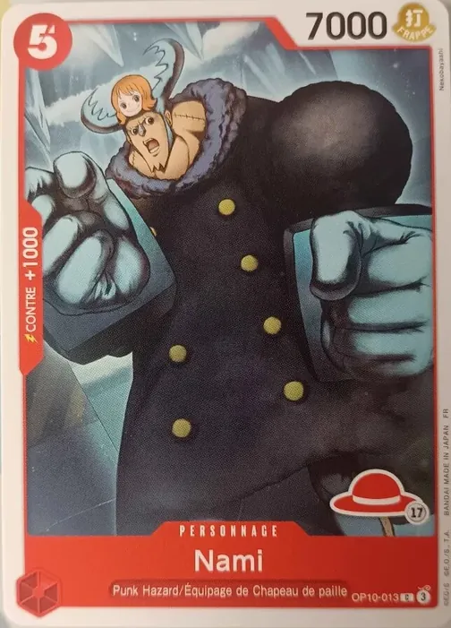 Carte One Piece française OP10-013 Nami (version 2)