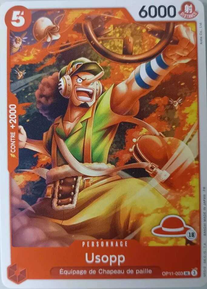 Carte One Piece française Usopp OP11-003 UC