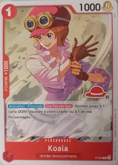 Carte One Piece française P-069 Koala (version 2)