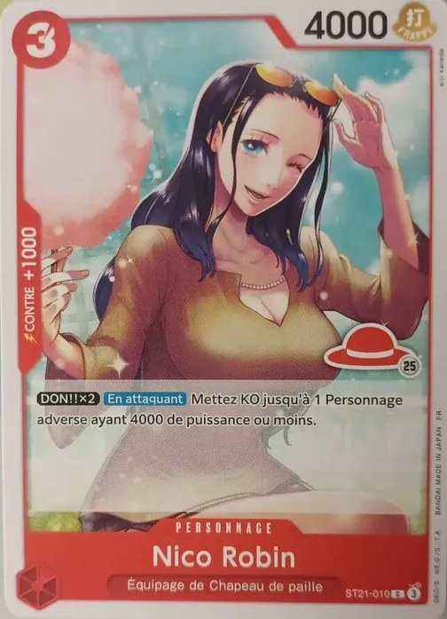 Carte One Piece française ST21-010 Nico Robin (version 2)