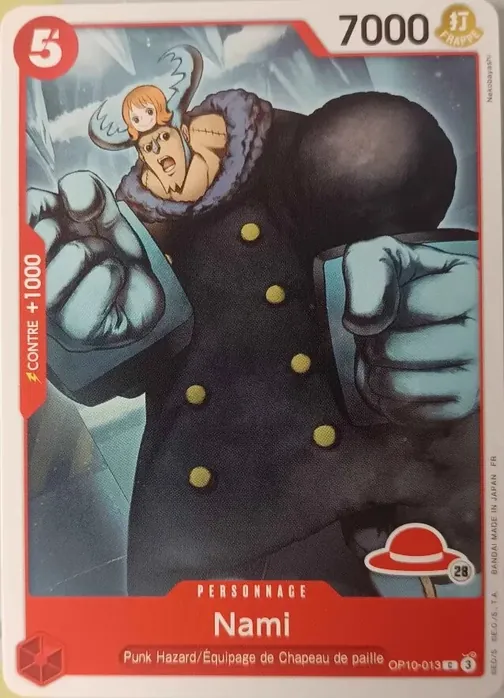 Carte One Piece française OP10-013 Nami (version 3)