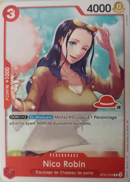 Carte One Piece française ST21-010 Nico Robin (version 3)