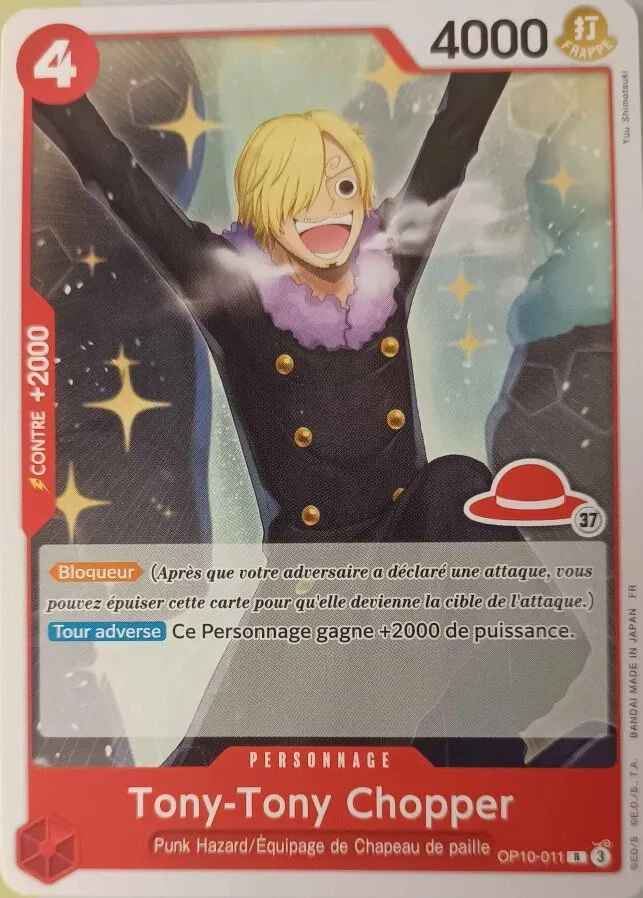 Carte One Piece française Tony-Tony Chopper OP10-011 R
