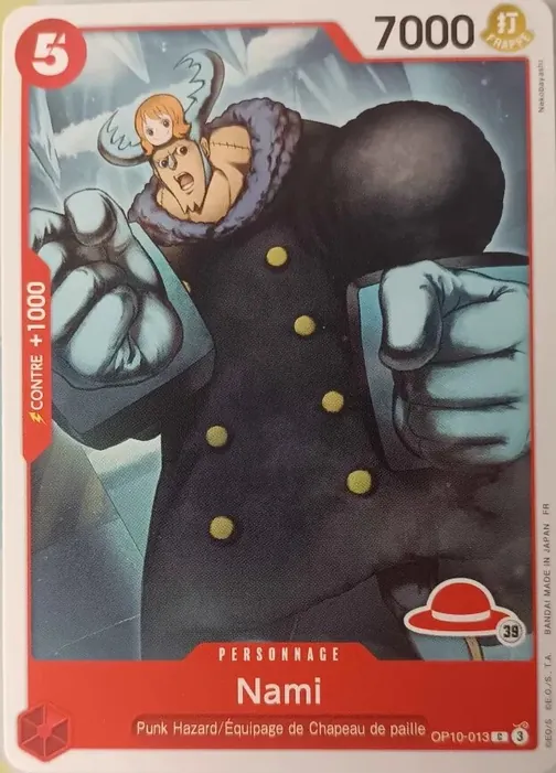 Carte One Piece française OP10-013 Nami (version 4)