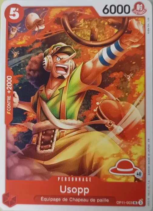 Carte One Piece française OP11-003 Usopp (version 4)