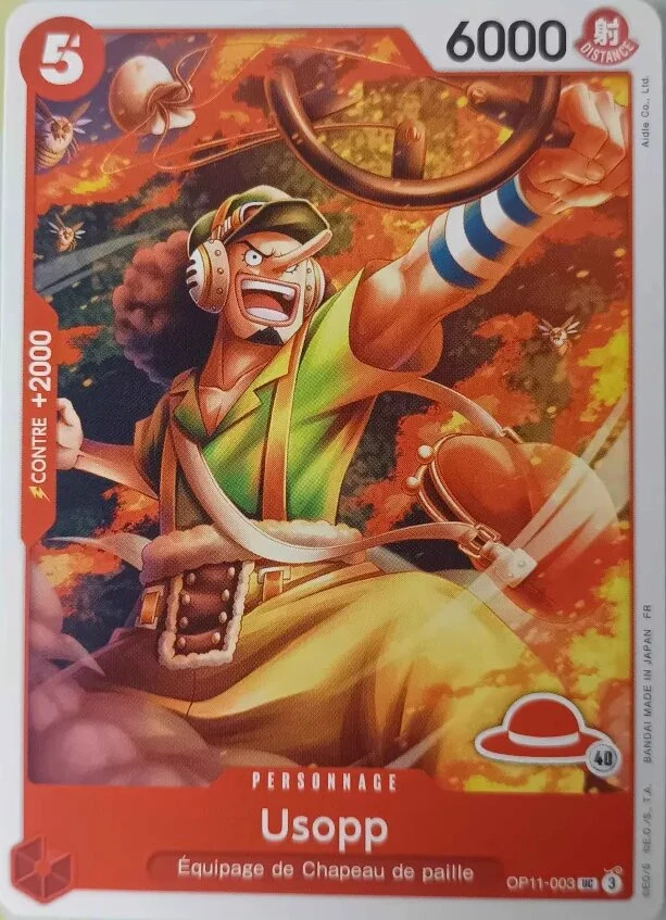 Carte One Piece française Usopp OP11-003 UC