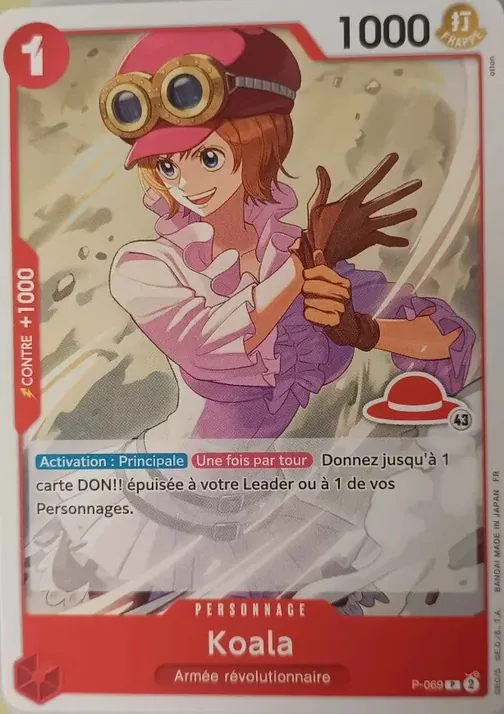 Carte One Piece française P-069 Koala (version 4)