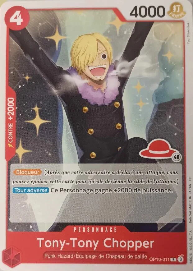Carte One Piece française Tony-Tony Chopper OP10-011 R