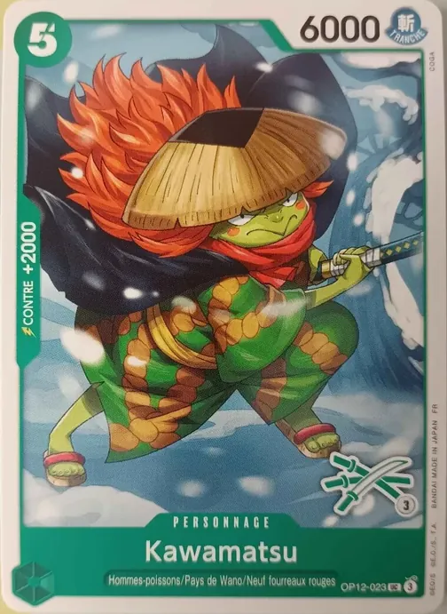 Carte One Piece française OP12-023 Kawamatsu