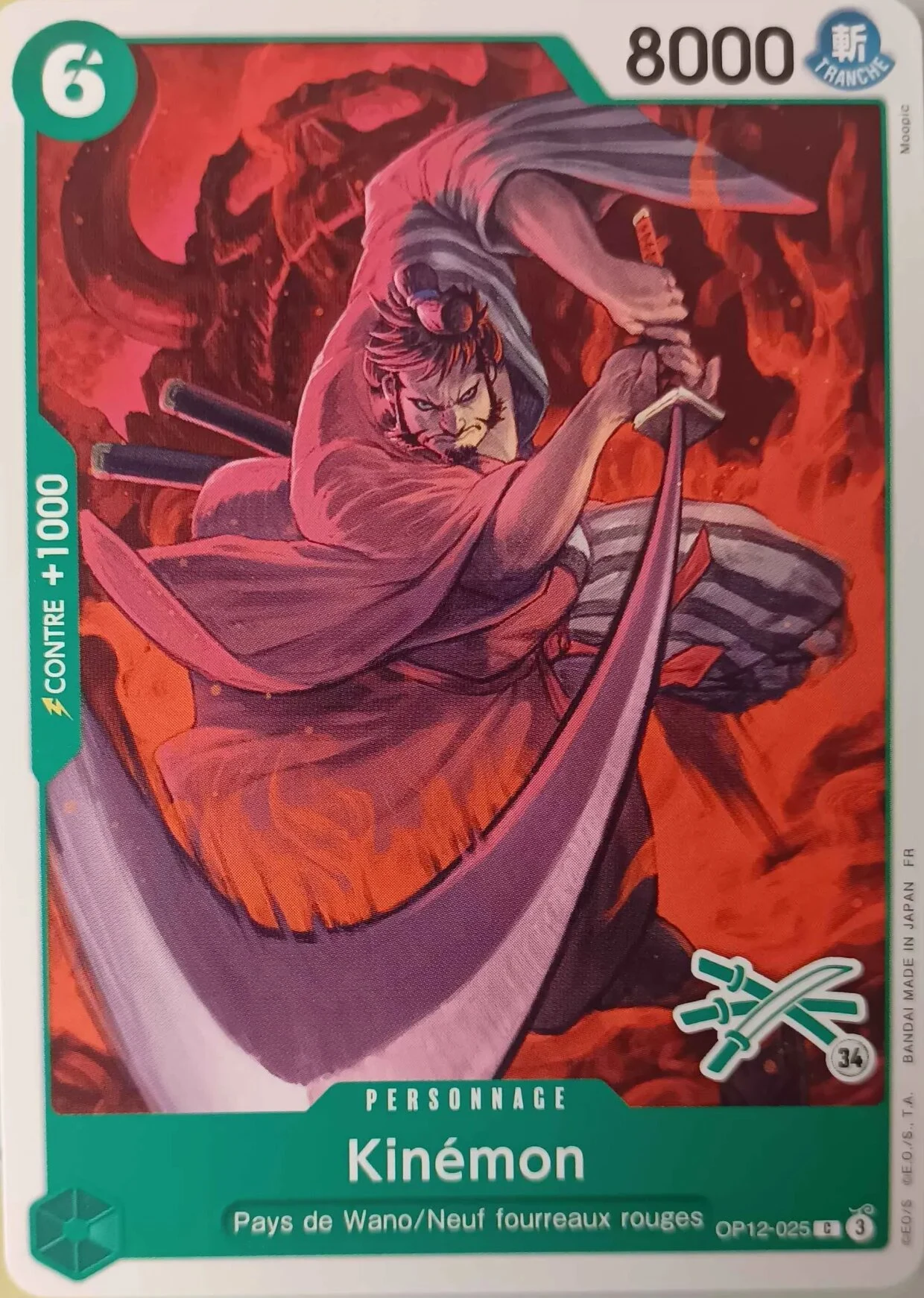 Carte One Piece française Kinémon OP12-025 C