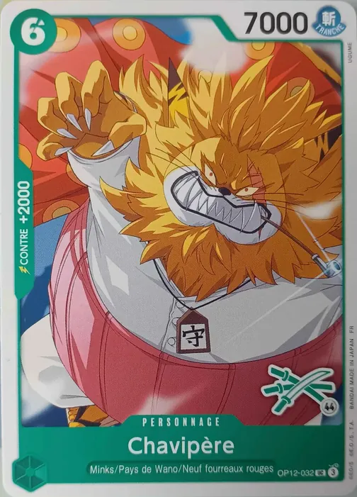 Carte One Piece française OP12-032 Chavipère (version 4)