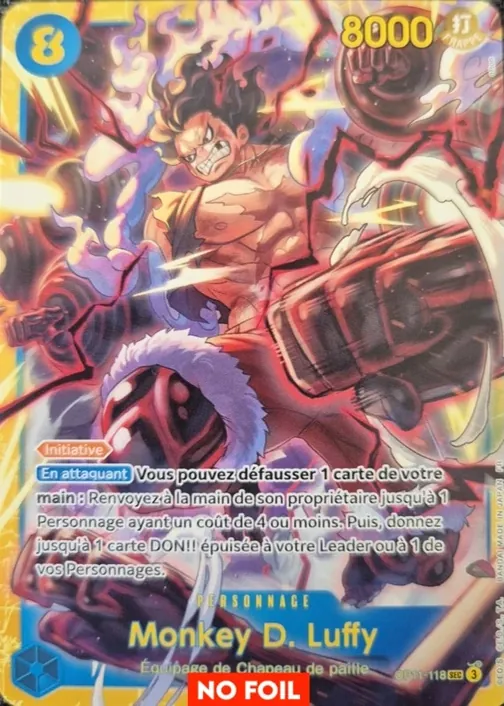 Carte One Piece française OP11-118 Monkey D. Luffy