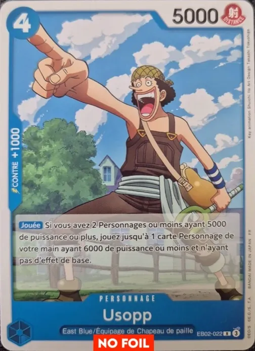 Carte One Piece française EB02-022 Usopp