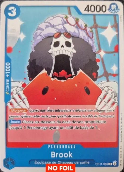 Carte One Piece française OP11-056 Brook