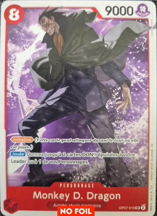 Carte One Piece française OP07-015 Monkey D. Dragon