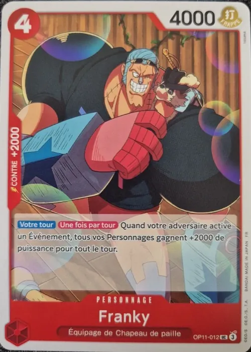 Carte One Piece française OP11-012 Franky