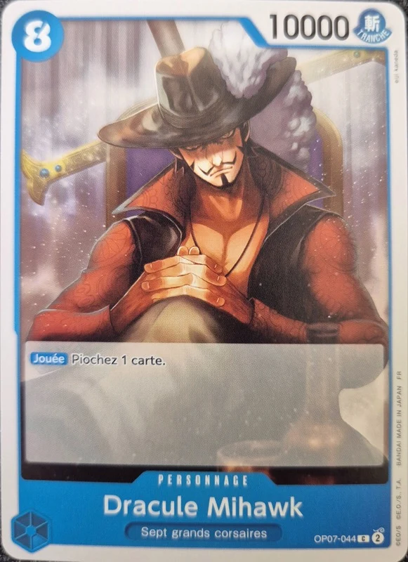 Carte One Piece française Dracule Mihawk OP07-044 C