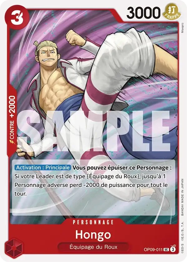 OP09-011 Hongo illustrée par Moopic (édition française)