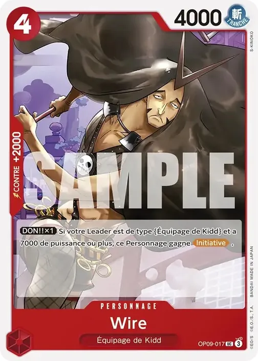 Carte One Piece française OP09-017 Wire