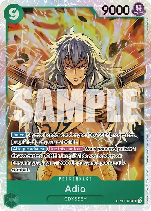 Carte One Piece française OP09-023 Adio