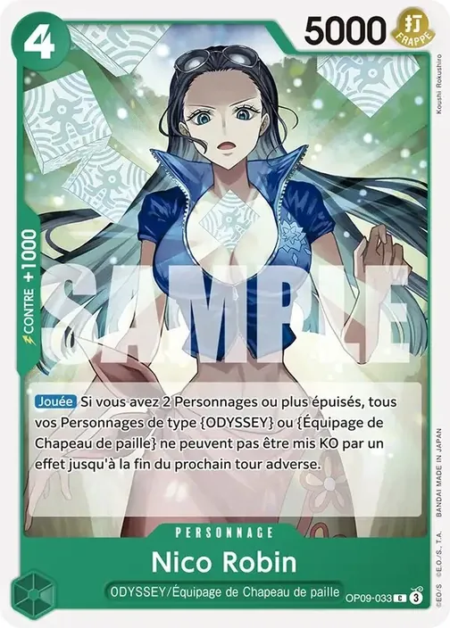 Carte One Piece française OP09-033 Nico Robin
