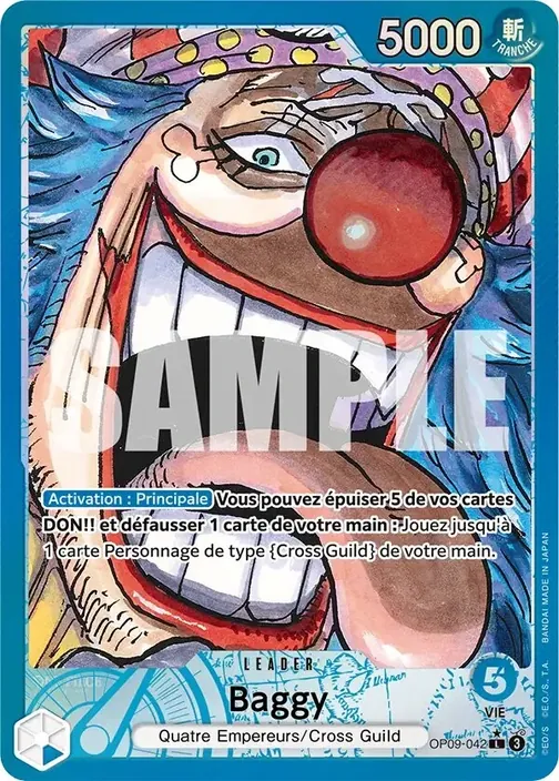 Carte One Piece française OP09-042 Buggy (version 2)