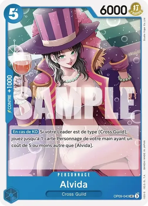 Carte One Piece française OP09-043 Alvida