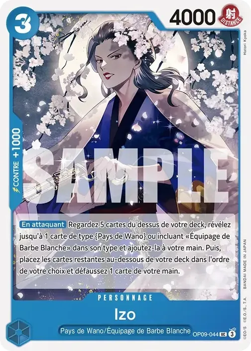 Carte One Piece française OP09-044 Izo