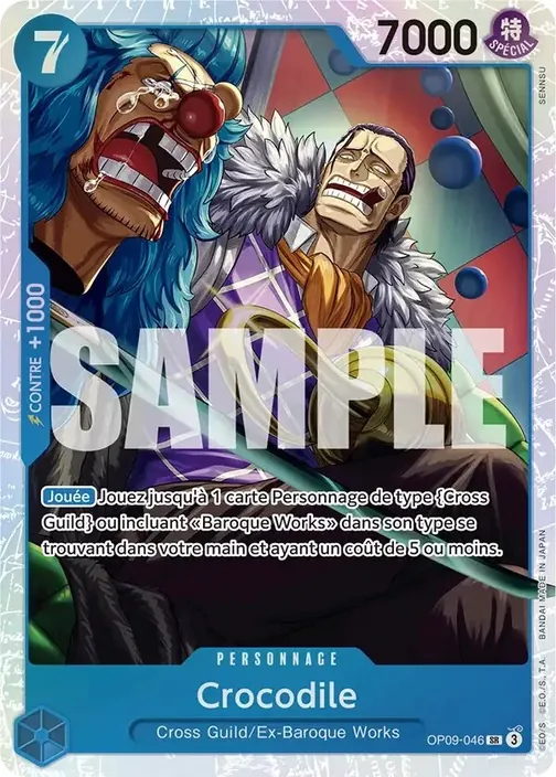 Carte One Piece française OP09-046 Crocodile