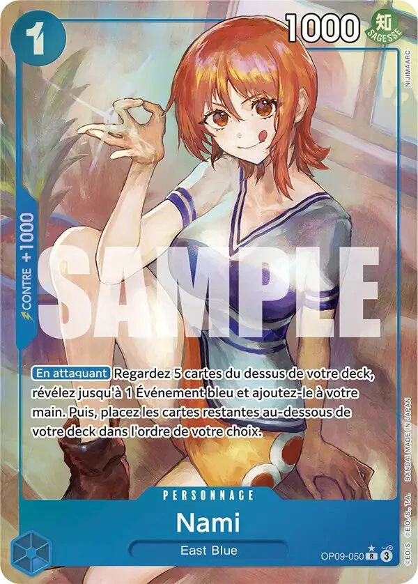 OP09-050 Nami illustrée par NIJIMAARC (édition française)