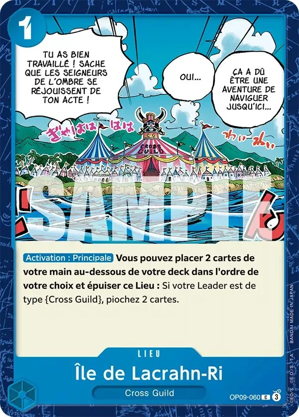 Carte One Piece française Île de Lacrahn-Ri OP09-060 C
