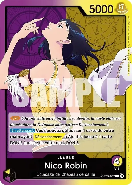 Carte One Piece française OP09-062 Nico Robin