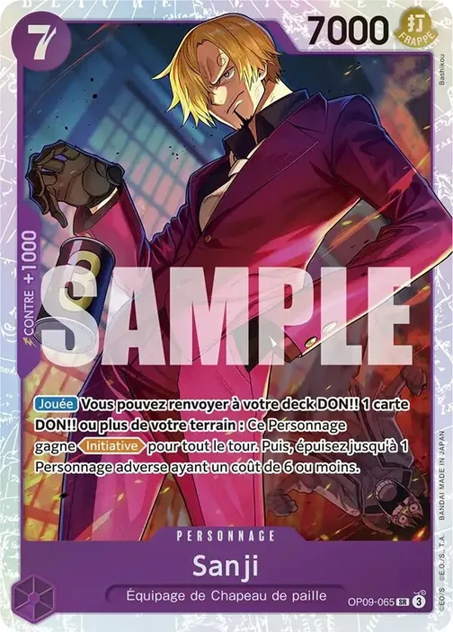 Carte One Piece française OP09-065 Sanji