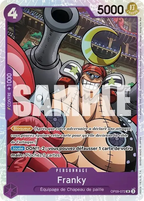 Carte One Piece française OP09-072 Franky