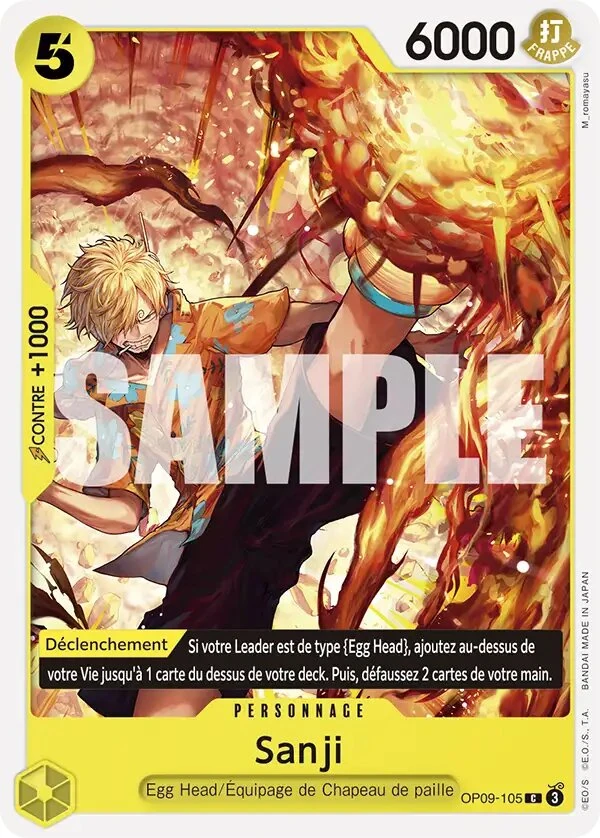 OP09-105 Sanji illustrée par M_romayasu (édition française)