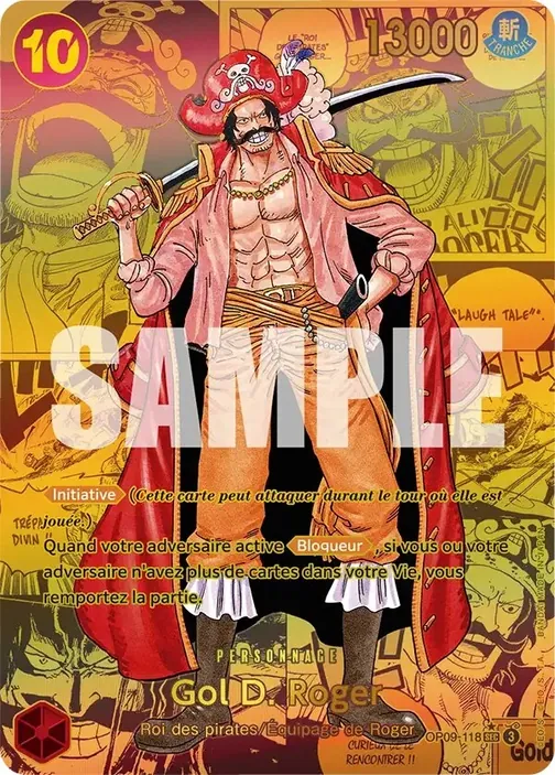 Carte One Piece française OP09-118 Gol.D.Roger (version 3)