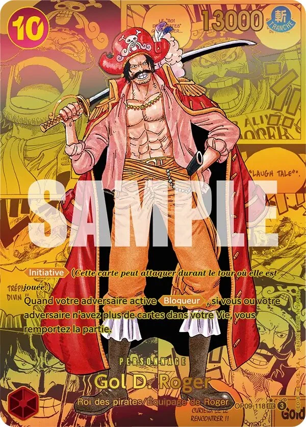 Carte One Piece française Gol.D.Roger OP09-118 SEC