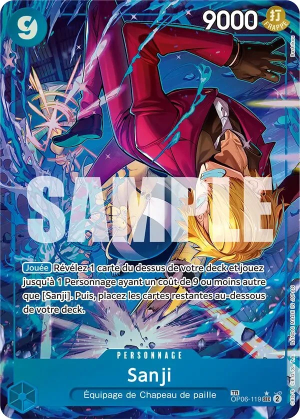 OP06-119 Sanji illustrée par Bashikou (édition française)
