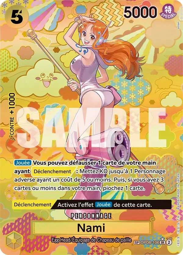 OP08-106 Nami illustrée par otton (édition française)