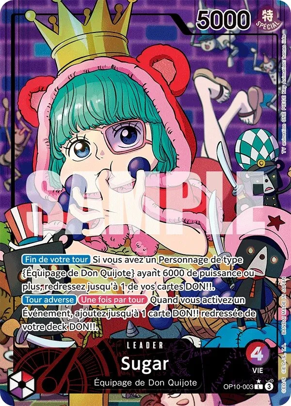 OP10-003 Sugar illustrée par hanao iida (édition française)