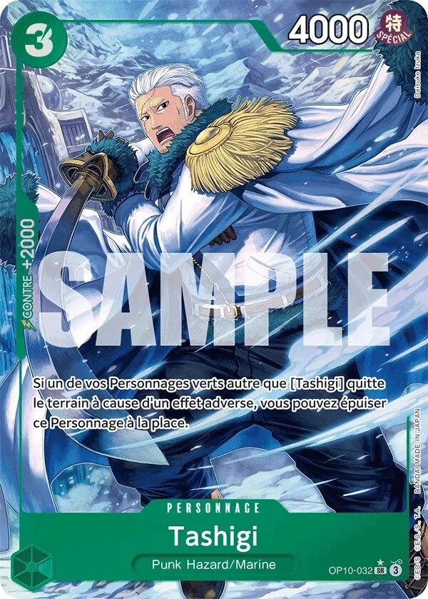OP10-032 Tashigi illustrée par Daisuke Izuka (édition française)
