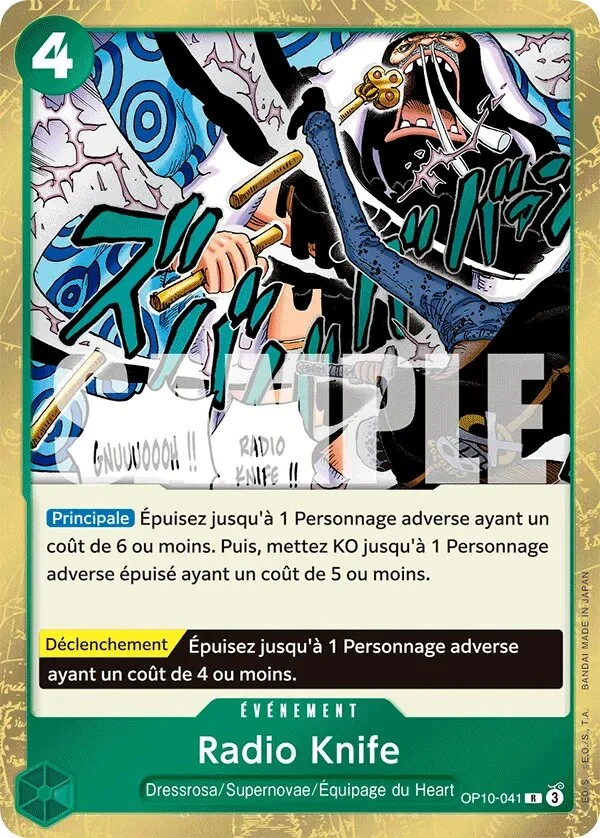 Carte One Piece française Radio Knife OP10-041 R