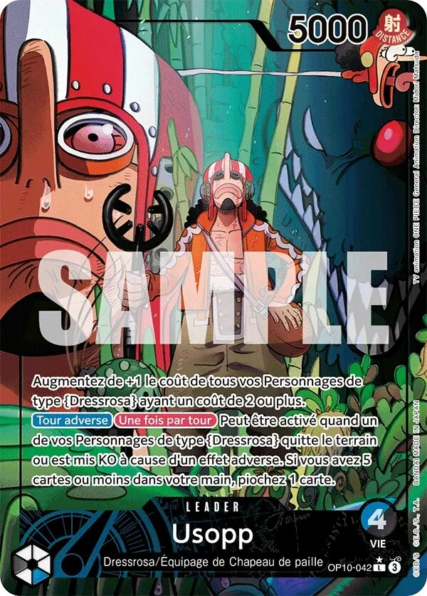 OP10-042 Usopp illustrée par Midori Matsuda (édition française)
